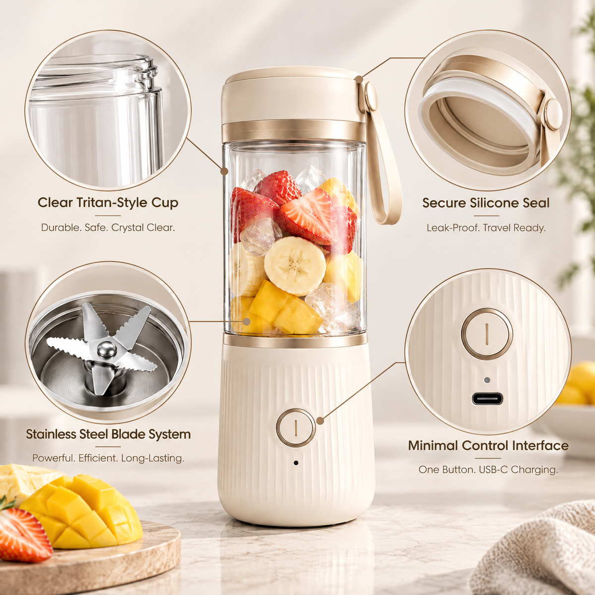 Avelneth™ Portable Personal Smoothie Blender
