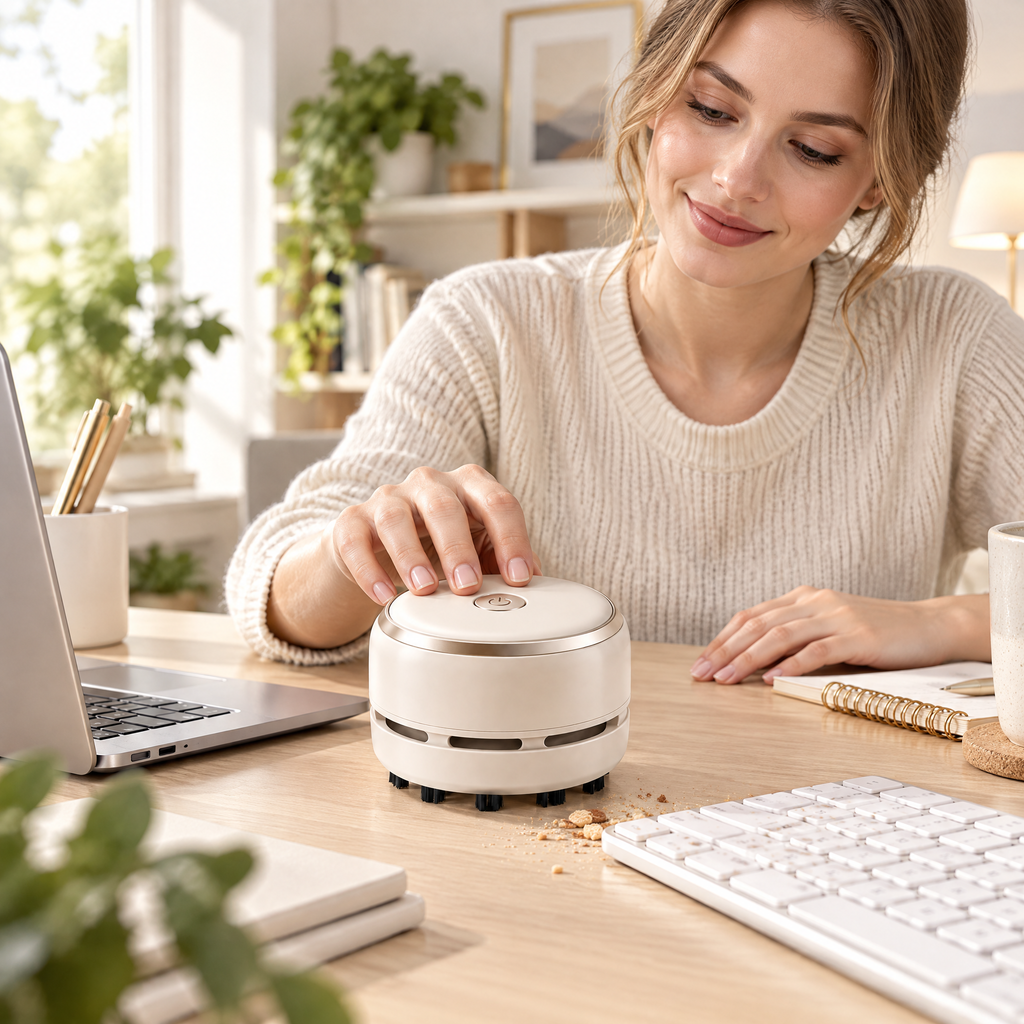 Avelneth™ Mini Desktop Crumb Vacuum