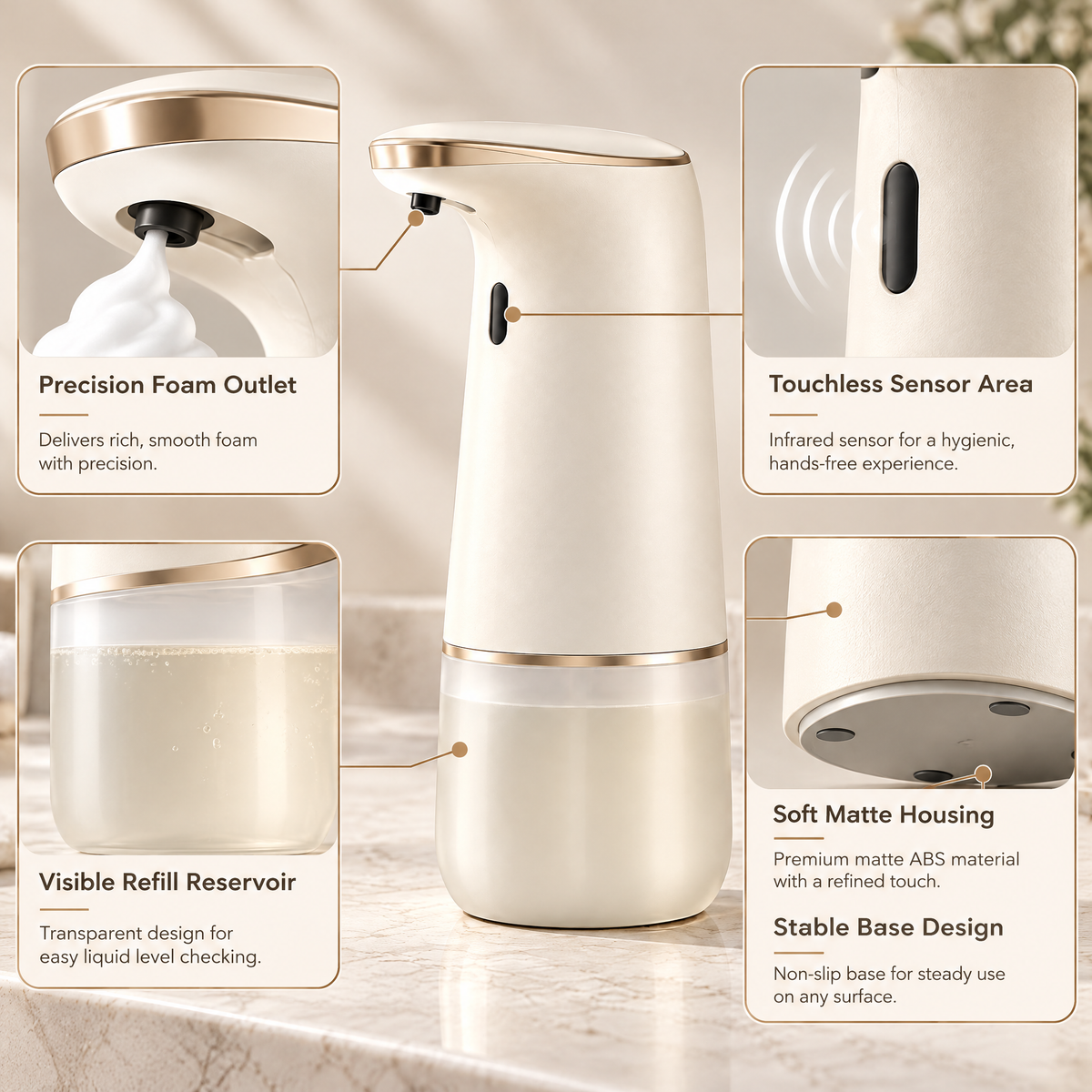 Avelneth™ Touchless Automatic Soap Dispenser
