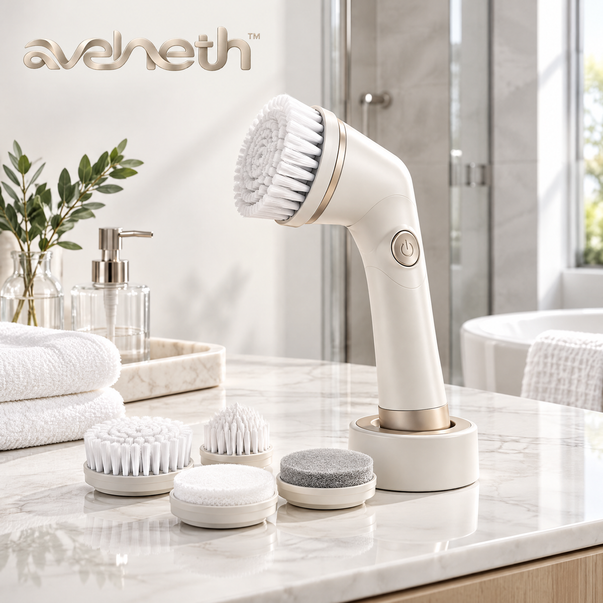 Avelneth™ Multi-Head Electric Spin Scrubber
