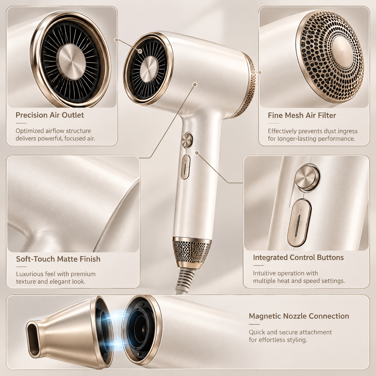 Avelneth™ High-Speed Hair Dryer