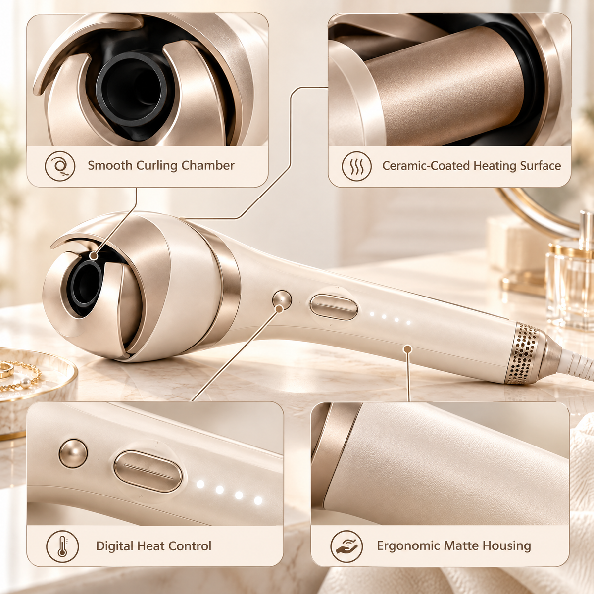 Avelneth™ Automatic Rotating Hair Curler