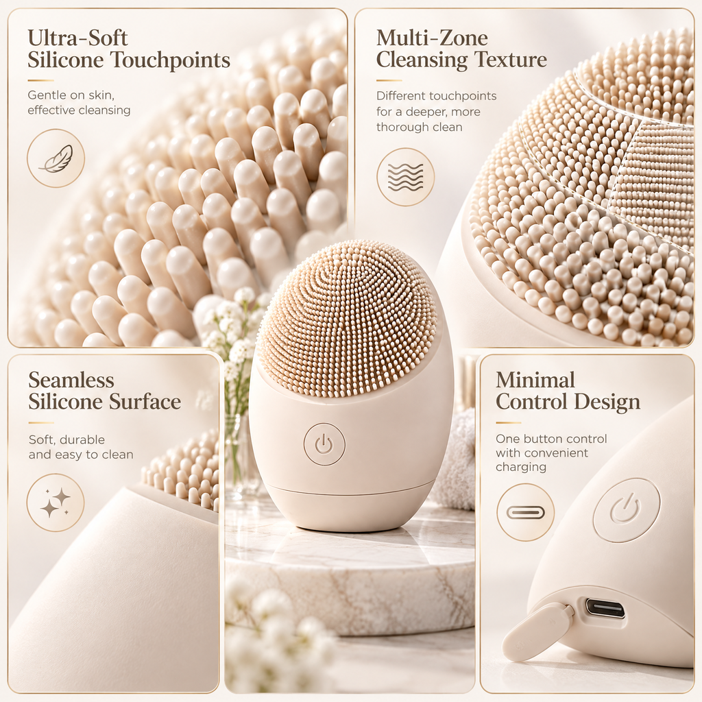 Avelneth™ Silicone Facial Cleansing Brush